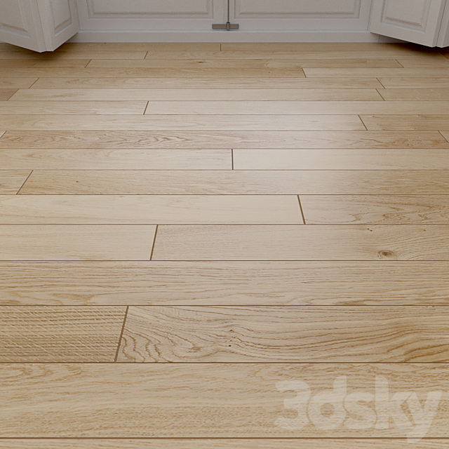 Oak Natural light floor 3 3ds Max - thumbnail 2