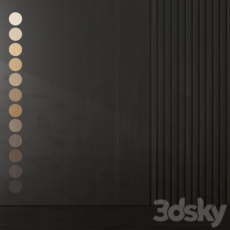 Oak texture 040 3DS Max Model - thumbnail 1