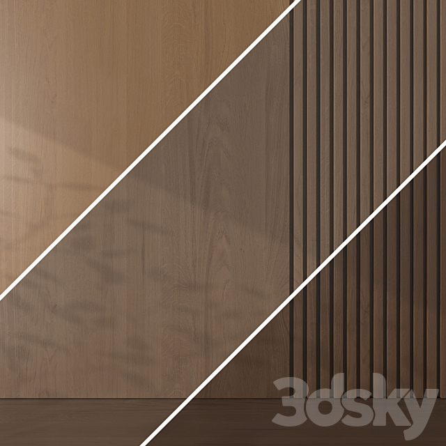 Oak texture 076 3DS Max Model - thumbnail 3