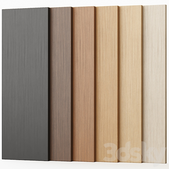 Oak wood 01 – 6 colors 3ds Max - thumbnail 1