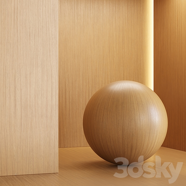 Oak wood 01 – 6 colors 3ds Max - thumbnail 3