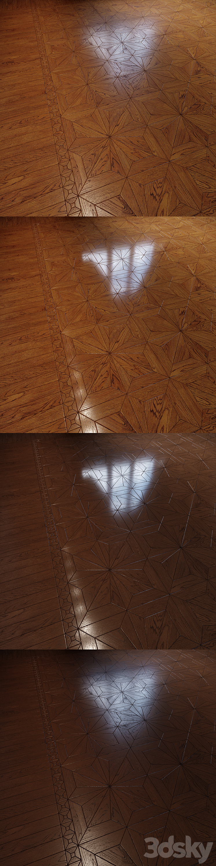 Parquet 1 | Modular parquet "Amberley" 3DS Max - thumbnail 2