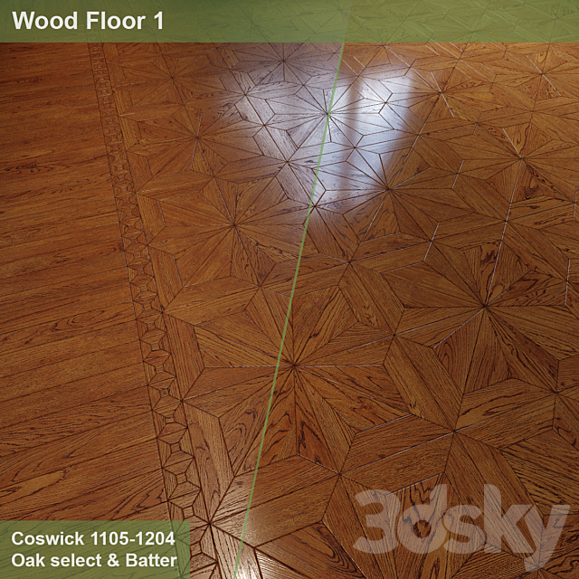 Parquet 1 | Modular parquet “Amberley” 3DSMax File - thumbnail 1