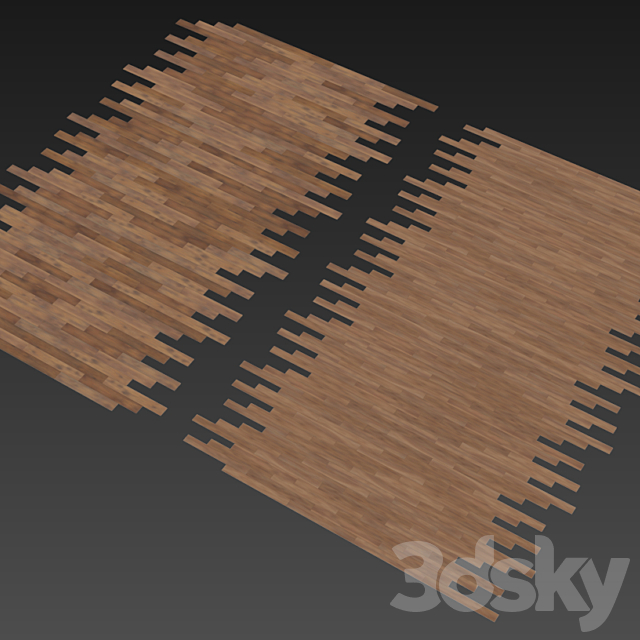 Parquet 23 (2 species. without the use of plug-ins) 3DSMax File - thumbnail 3