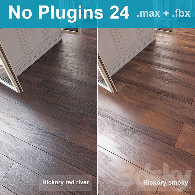 Parquet 24 (2 species. without the use of plug-ins) 3DSMax File - thumbnail 1