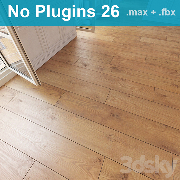 Parquet 26 (2 species without the use of plug-ins) 3DS Max - thumbnail 1