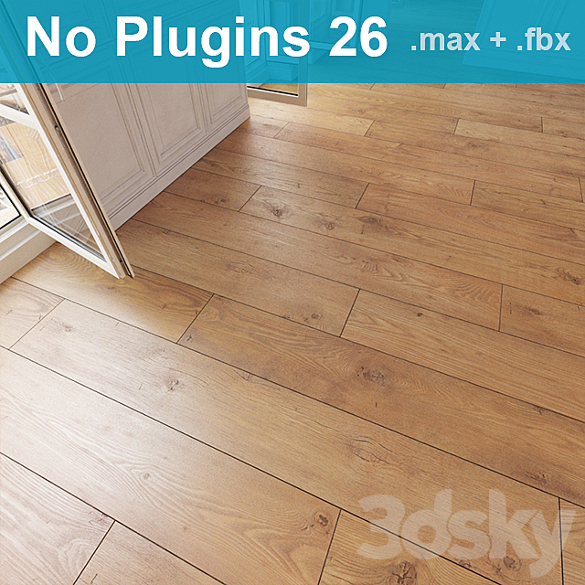 Parquet 26 (2 species. without the use of plug-ins) 3DSMax File - thumbnail 1