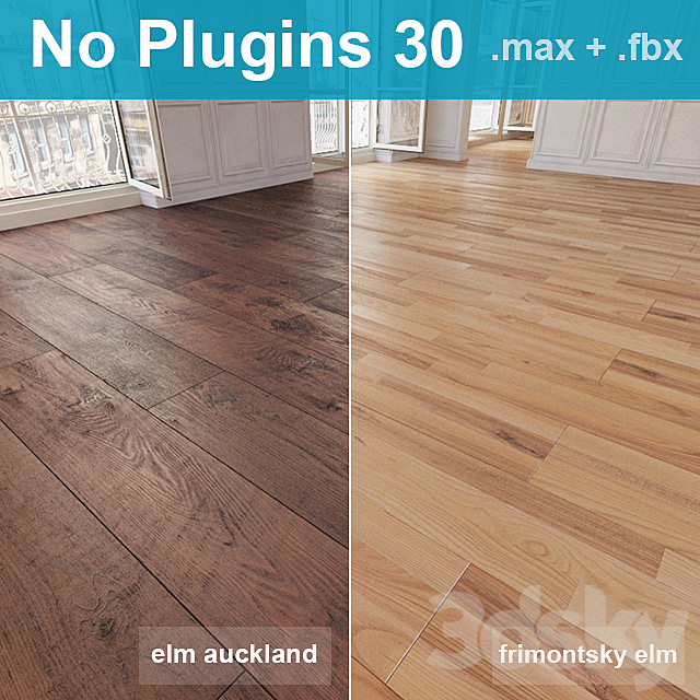 Parquet 30 (2 species. without the use of plug-ins) 3DSMax File - thumbnail 1