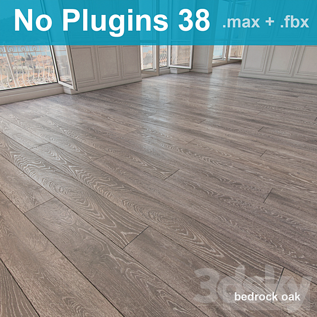 Parquet 38 (without the use of plug-ins) 3DSMax File - thumbnail 1