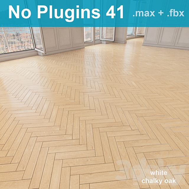 Parquet 41 (without the use of plug-ins) 3ds Max - thumbnail 1