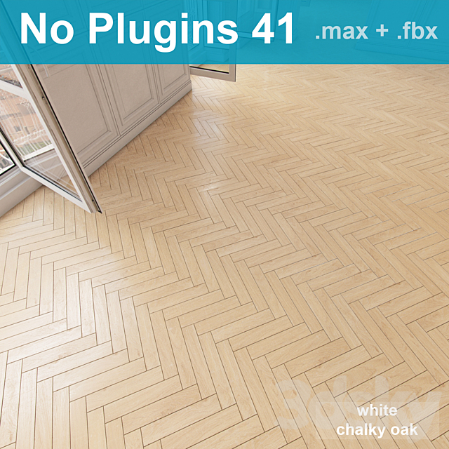 Parquet 41 (without the use of plug-ins) 3ds Max - thumbnail 2