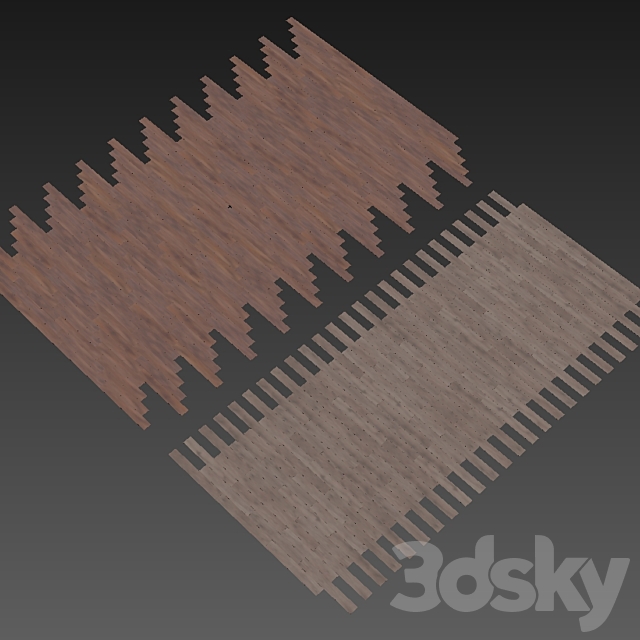 Parquet 9 (2 species without the use of plug-ins) 3ds Max - thumbnail 3