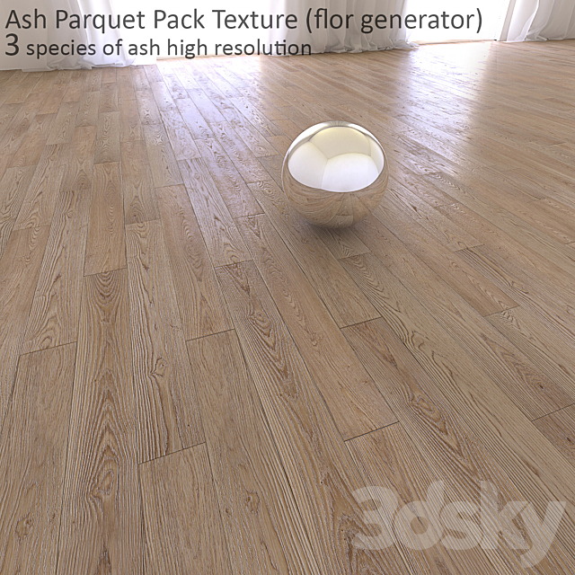 Parquet. ash – 3 types (MultiTexture + FloorGenerator) 3DSMax File - thumbnail 1