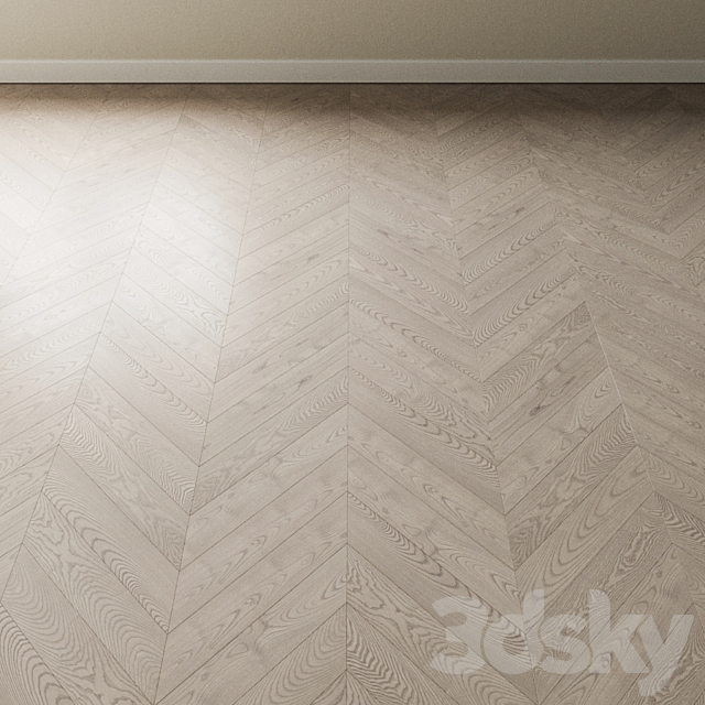 Parquet Ash Coswick. Inspire ATLANTIC bleached 3DS Max Model - thumbnail 3