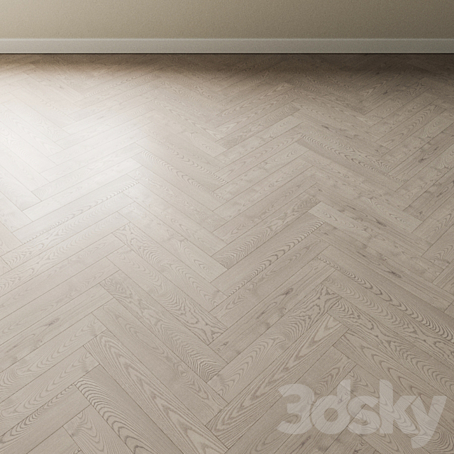 Parquet Ash Coswick. Inspire ATLANTIC bleached 3DS Max Model - thumbnail 4