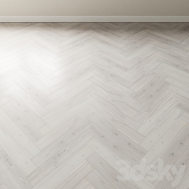 Parquet Ash Coswick. Inspire Cloudy Bleached 3DS Max Model - thumbnail 4