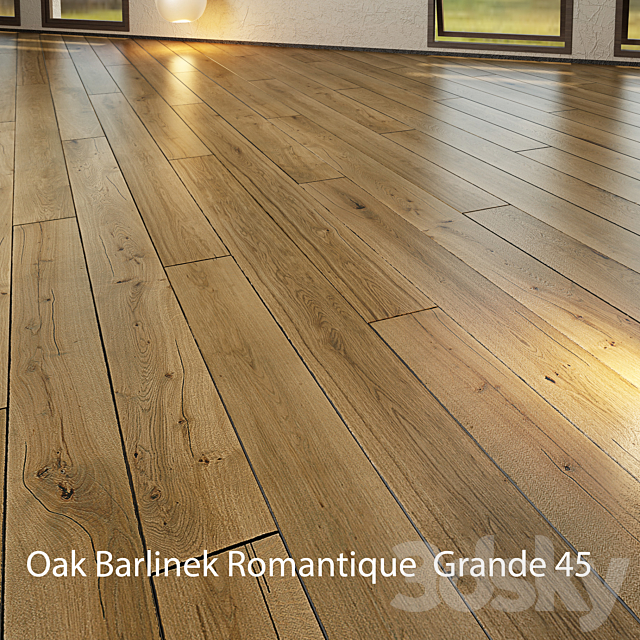 Parquet Barlinek Floorboard – Jean Marc Artisan – Romantique Grande 3DS Max Model - thumbnail 2