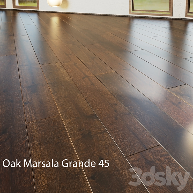 Parquet board Barlinek Floorboard – Marsala Grande 3DS Max - thumbnail 2