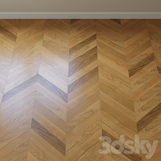 Parquet board Upofloor (Upofloor) oak oak 3DS Max Model - thumbnail 3