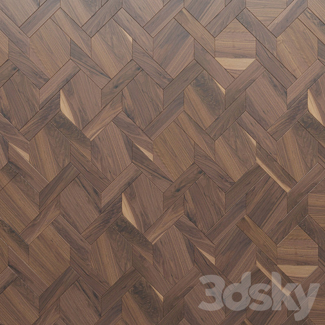 Parquet CP Parquet New Cubo Hexagon Canestro 3DS Max Model - thumbnail 3