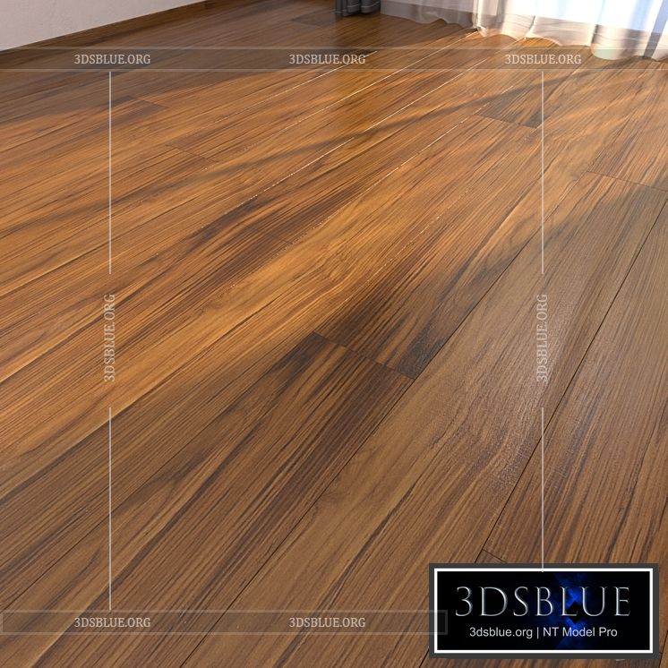 Parquet Floor Teak Burma 3 3DS Max - thumbnail 3