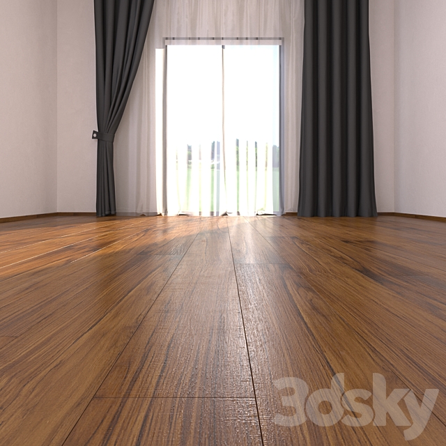 Parquet Floor Teak Burma 3 3DSMax File - thumbnail 2