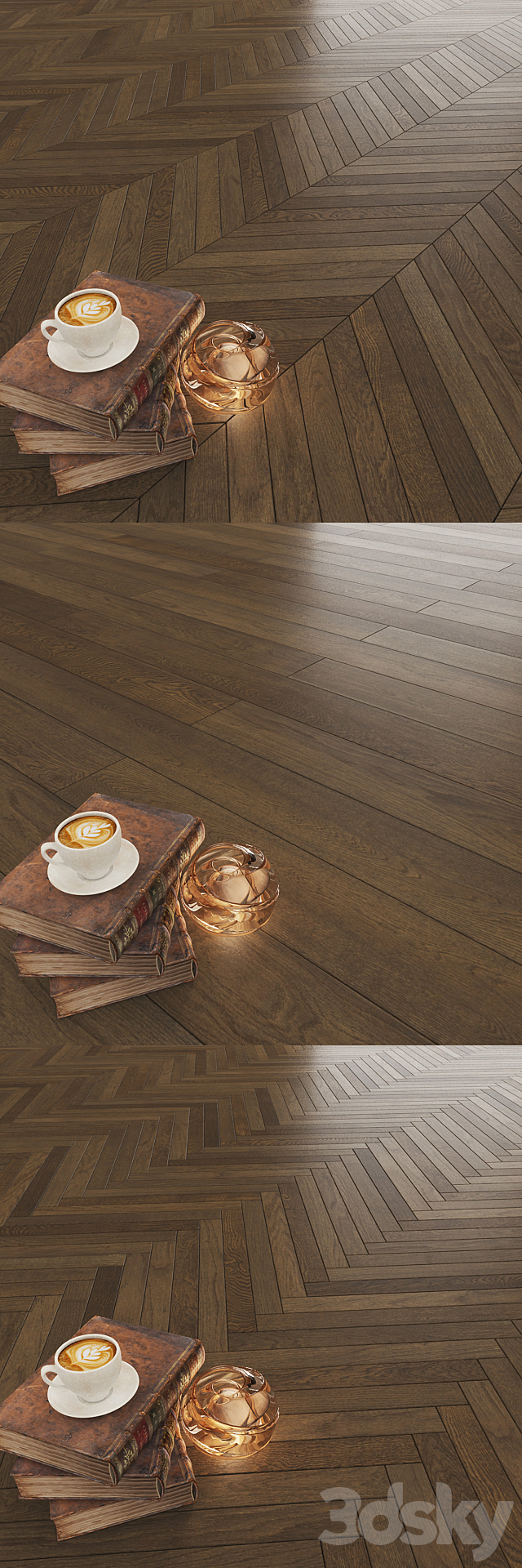 Parquet Karelia Oak Oregano 3ds Max - thumbnail 2