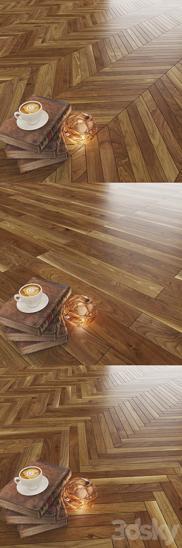 Parquet Korelia Walnut Story Spirit 3DS Max Model - thumbnail 2