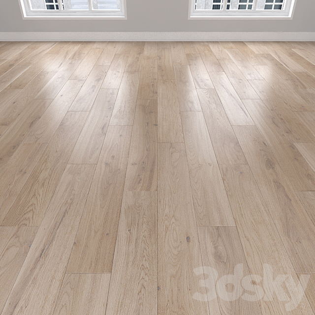 Parquet Oak 3 types: herringbone linear chevron. 3ds Max - thumbnail 1