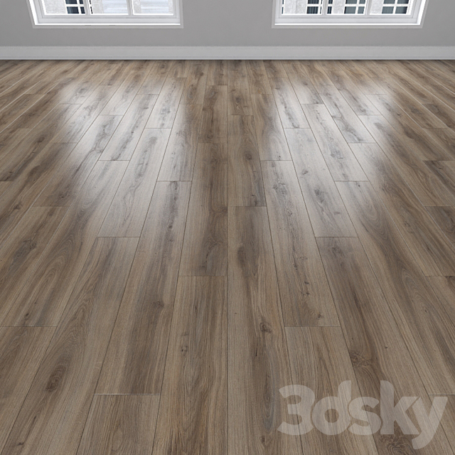 Parquet Oak 3 types: herringbone linear chevron. 3ds Max - thumbnail 2