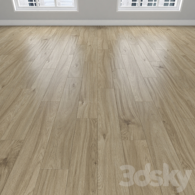 Parquet Oak 3 types: herringbone linear chevron. 3DS Max Model - thumbnail 2