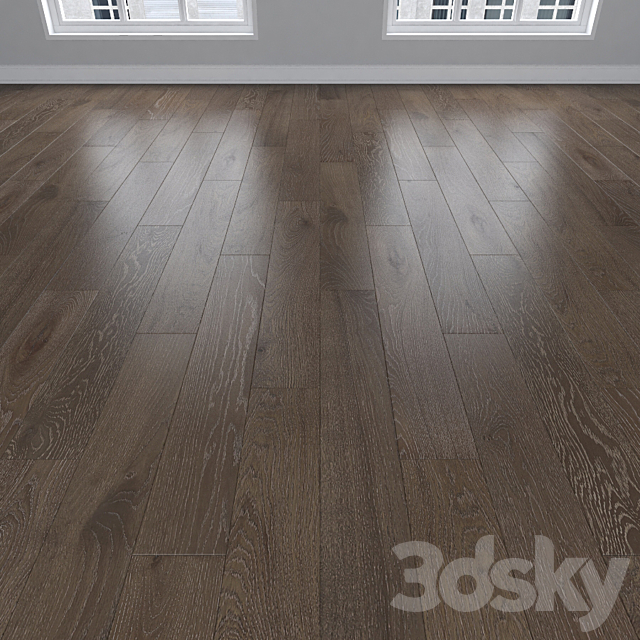 Parquet Oak 3 types: herringbone linear chevron. 3DS Max Model - thumbnail 2