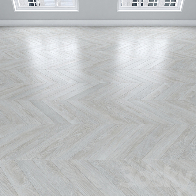 Parquet Oak 3 types: herringbone linear chevron. 3DS Max Model - thumbnail 4