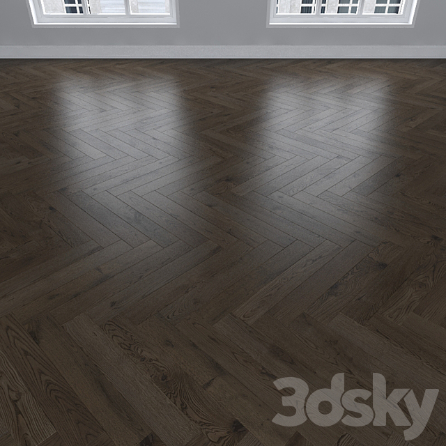 Parquet Oak. 3 types: herringbone. linear. chevron. 3DSMax File - thumbnail 2