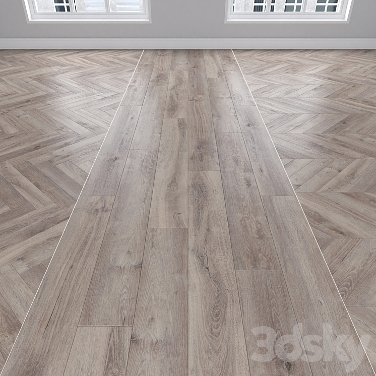 Parquet Oak 3DS Max Model - thumbnail 1