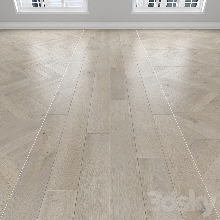 Parquet Oak 3DS Max Model - thumbnail 1