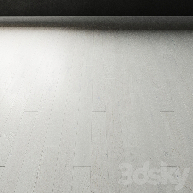 Parquet oak Coswick. Inspire CRYSTAL WHITE Bleached 3ds Max - thumbnail 2