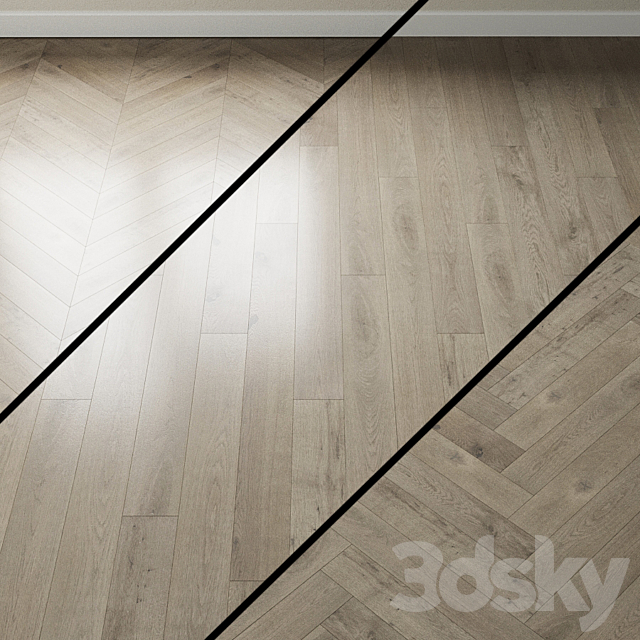 Parquet oak Coswick. Inspire GRAY VELVET 3ds Max - thumbnail 1