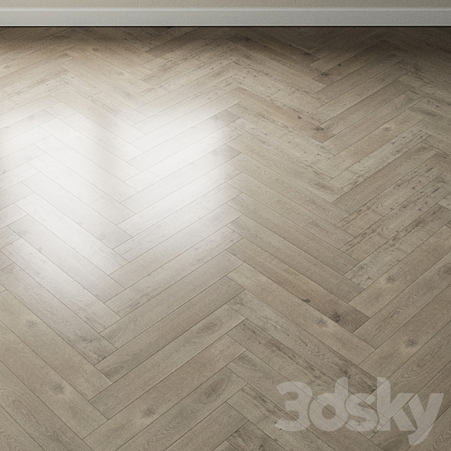 Parquet oak Coswick. Inspire GRAY VELVET 3ds Max - thumbnail 3