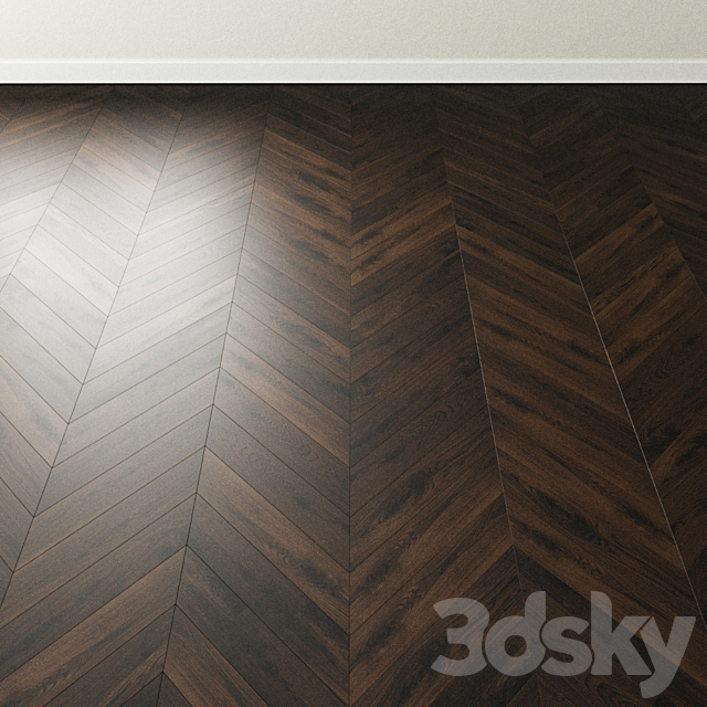 Parquet Oak Coswick. Inspire LONDON Dark 3DS Max Model - thumbnail 3