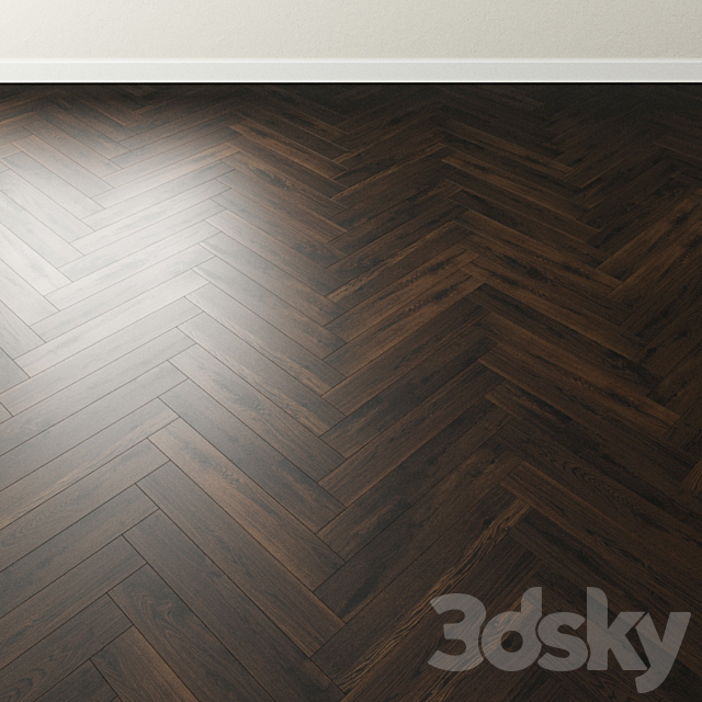 Parquet Oak Coswick. Inspire LONDON Dark 3DS Max Model - thumbnail 4