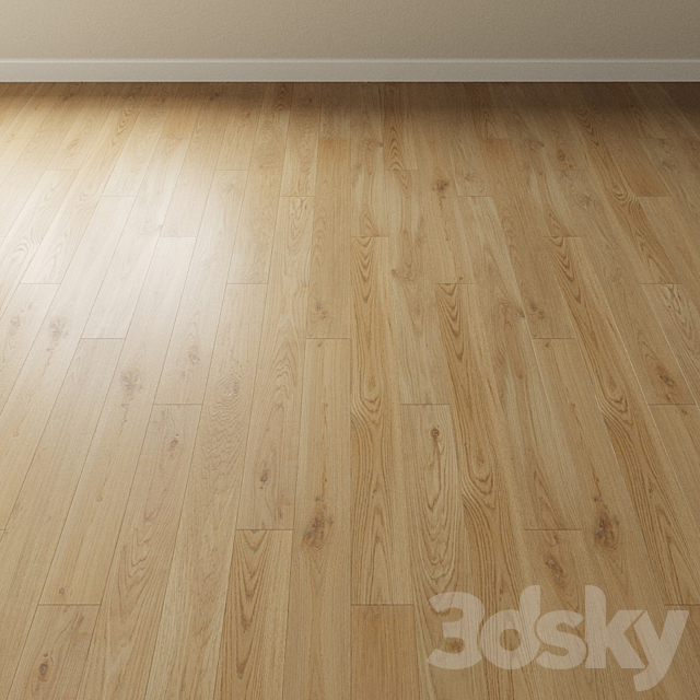 Parquet oak Coswick. Inspire PASTEL bleached 3ds Max - thumbnail 3