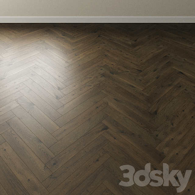 Parquet oak Coswick. Inspire SCANDINAVIAN dark 3DS Max Model - thumbnail 3