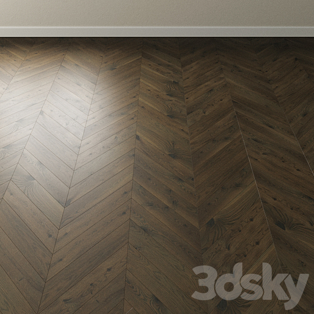 Parquet oak Coswick. Inspire SCANDINAVIAN dark 3DS Max Model - thumbnail 4