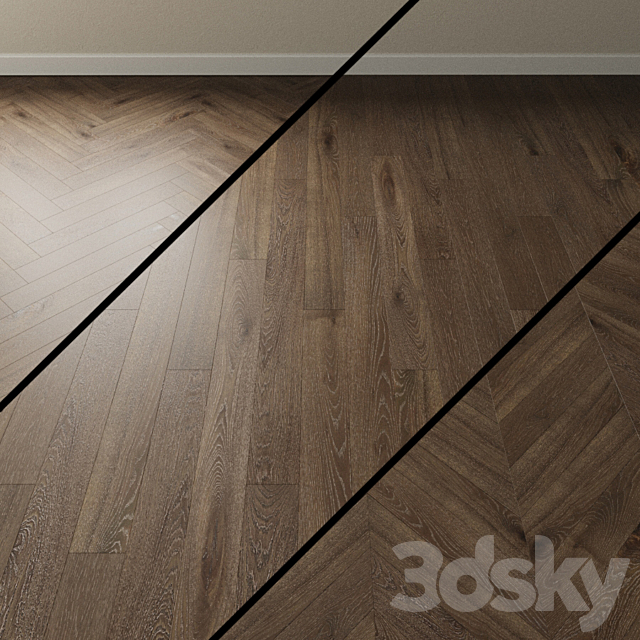 Parquet Oak Coswick. Inspire SMOKE TOPAZ dark 3ds Max - thumbnail 1