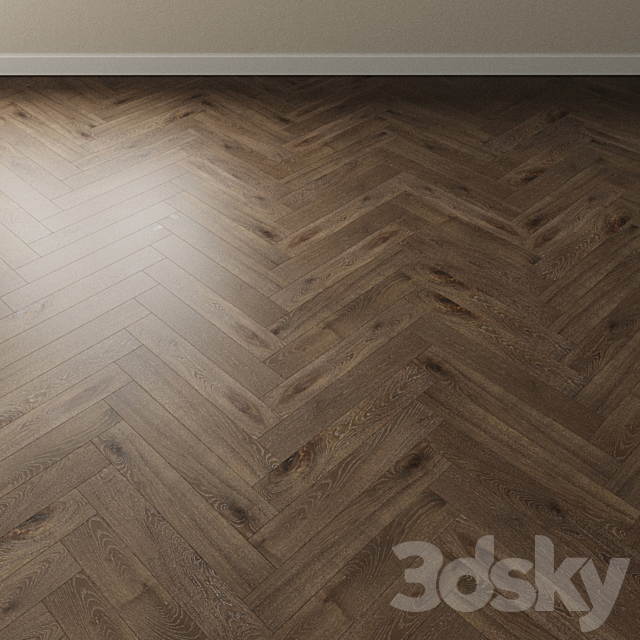 Parquet Oak Coswick. Inspire SMOKE TOPAZ dark 3ds Max - thumbnail 3