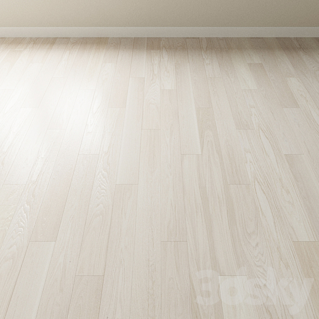 Parquet oak Coswick. Inspire WHITE HOARFROST bleached 3ds Max - thumbnail 2