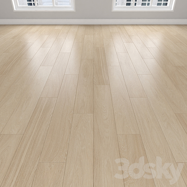 Parquet Oak cream 3 types: herringbone linear chevron. 3DS Max Model - thumbnail 2