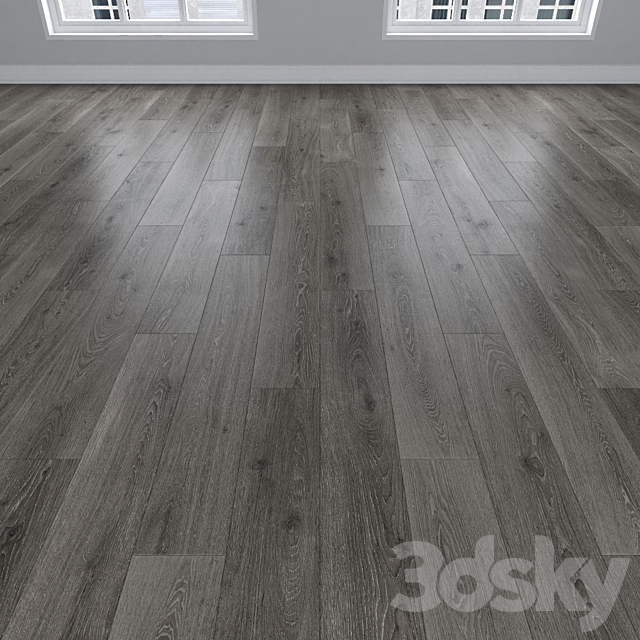 Parquet Oak gray 3 types: herringbone linear chevron. 3ds Max - thumbnail 2