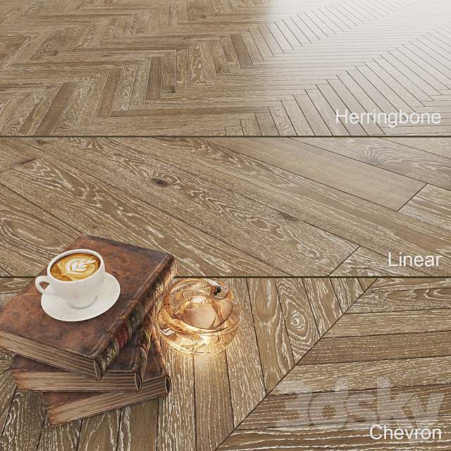 Parquet Oak Panforte Grande 3ds Max - thumbnail 1